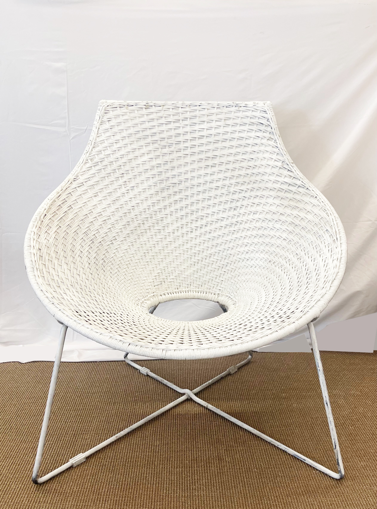 wicker armchair