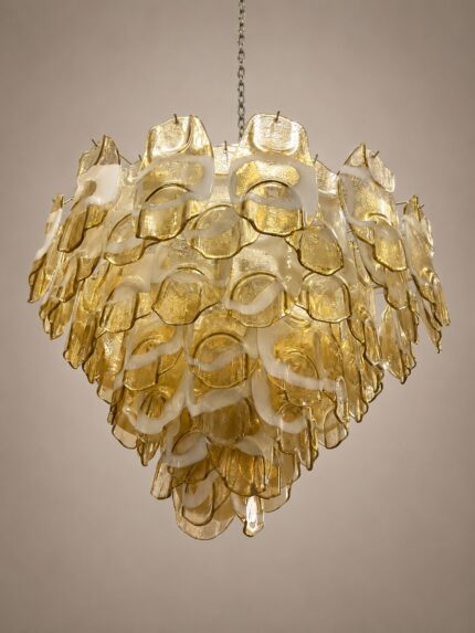 Lampadario piaste ambra